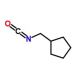 (isocyanatomethyl)cyclopentane - chemical structure image