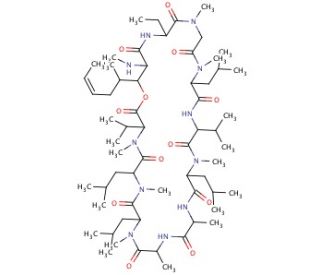 Isocyclosporin A (CAS 59865-16-6) - chemical structure image