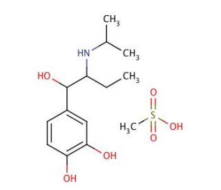 Isoetharine mesylate salt (CAS 7279-75-6) - chemical structure image