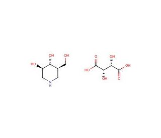 Isofagomine D-Tartrate (CAS 957230-65-8) - chemical structure image