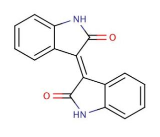 Isoindigo (CAS 476-34-6) - chemical structure image