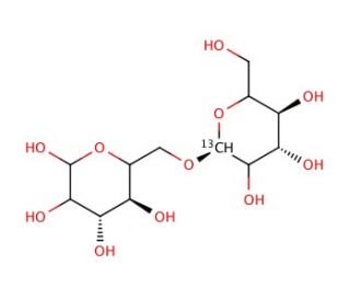 Isomaltose-13C (CAS 499-40-1 (unlabeled)) - chemical structure image