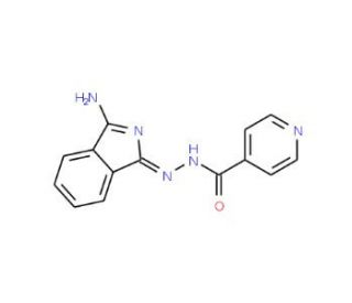 Isonicotinic acid (3-amino-isoindol-1-ylidene)-hydrazide - chemical structure image