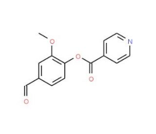 Isonicotinic acid 4-formyl-2-methoxy-phenyl ester - chemical structure image
