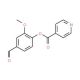 Isonicotinic acid 4-formyl-2-methoxy-phenyl ester - chemical structure image