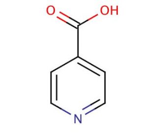Isonicotinic acid (CAS 55-22-1) - chemical structure image