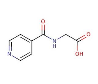 (isonicotinoylamino)acetic acid - chemical structure image