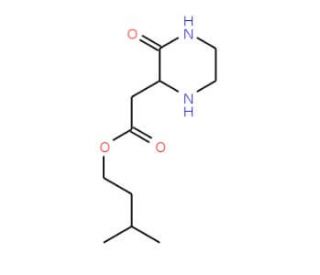 Isopentyl 2-(3-oxo-2-piperazinyl)acetate - chemical structure image