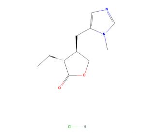 Isopilocarpine Hydrochloride (CAS 28958-85-2) - chemical structure image