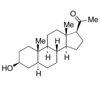 Isopregnanolone (CAS 516-55-2) - chemical structure image