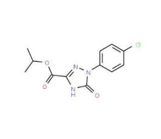 Isopropyl 1-(4-chlorophenyl)-2,5-dihydro-5-oxo-1H-1,2,4-triazole-3-carboxylate - chemical structure image
