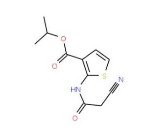 Isopropyl 2-[(cyanoacetyl)amino]thiophene-3-carboxylate - chemical structure image