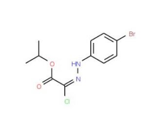 Isopropyl 2-[2-(4-bromophenyl)hydrazono]-2-chloroacetate - chemical structure image