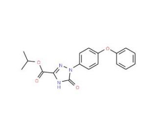 Isopropyl 2,5-dihydro-5-oxo-1-(4-phenoxyphenyl)-1H-1,2,4-triazole-3-carboxylate - chemical structure image