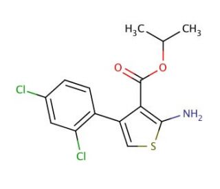 Isopropyl 2-amino-4-(2,4-dichlorophenyl)thiophene-3-carboxylate - chemical structure image