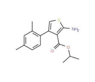 Isopropyl 2-amino-4-(2,4-dimethylphenyl)thiophene-3-carboxylate - chemical structure image