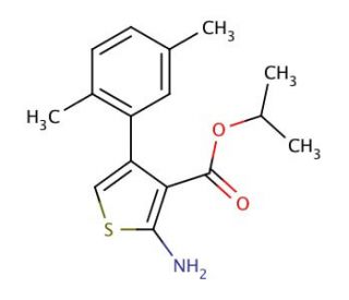 Isopropyl 2-amino-4-(2,5-dimethylphenyl)thiophene-3-carboxylate - chemical structure image