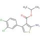 Isopropyl 2-amino-4-(3,4-dichlorophenyl)thiophene-3-carboxylate (CAS 351157-06-7) - chemical structure image