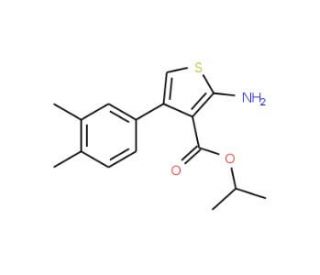 Isopropyl 2-amino-4-(3,4-dimethylphenyl)thiophene-3-carboxylate - chemical structure image