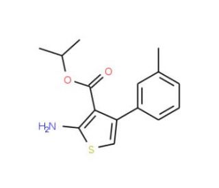 Isopropyl 2-amino-4-(3-methylphenyl)thiophene-3-carboxylate - chemical structure image