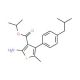 Isopropyl 2-amino-4-(4-isobutylphenyl)-5-methylthiophene-3-carboxylate - chemical structure image