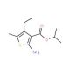 Isopropyl 2-amino-4-ethyl-5-methylthiophene-3-carboxylate - chemical structure image