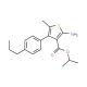 Isopropyl 2-amino-5-methyl-4-(4-propylphenyl)-thiophene-3-carboxylate - chemical structure image