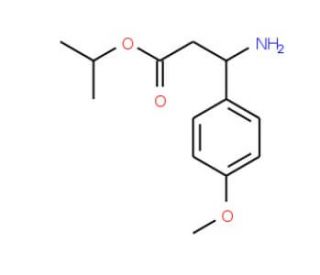 isopropyl 3-amino-3-(4-methoxyphenyl)propanoate - chemical structure image