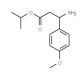 isopropyl 3-amino-3-(4-methoxyphenyl)propanoate - chemical structure image