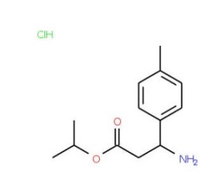 isopropyl 3-amino-3-(4-methylphenyl)propanoate hydrochloride - chemical structure image