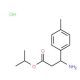 isopropyl 3-amino-3-(4-methylphenyl)propanoate hydrochloride - chemical structure image