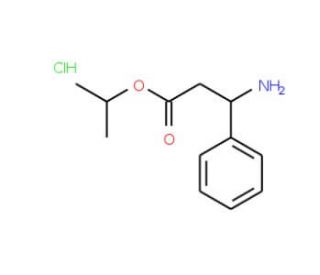 isopropyl 3-amino-3-phenylpropanoate hydrochloride (CAS 100369-82-2) - chemical structure image