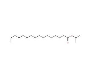 Isopropyl palmitate (CAS 142-91-6) - chemical structure image