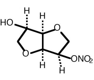 Isosorbide Mononitrate (CAS 16051-77-7) - chemical structure image