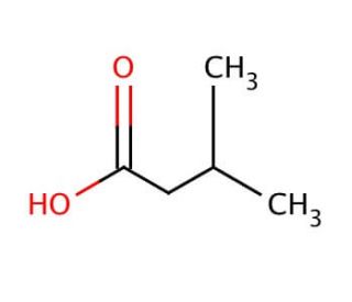 Isovaleric acid (CAS 503-74-2) - chemical structure image