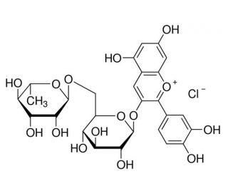Keracyanin chloride (CAS 18719-76-1) - chemical structure image