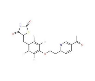 Keto-Pioglitazone - Labeled d4 (CAS 146062-45-5 (unlabeled)) - chemical structure image