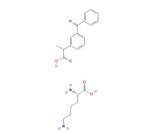 Ketoprofen Lysinate (CAS 57469-78-0) - chemical structure image