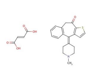 Ketotifen fumarate (CAS 34580-14-8) - chemical structure image