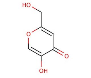 Kojic acid (CAS 501-30-4) - chemical structure image