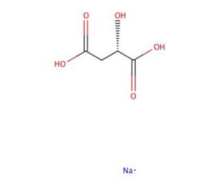 L-(&minus;)-Malic acid disodium salt (CAS 138-09-0) - chemical structure image