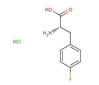 L-4-Fluorophenylalanine hydrochloride (CAS 64231-54-5) - chemical structure image