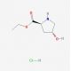 L-4-Hydroxyproline ethyl ester hydrochloride (CAS 33996-30-4) - chemical structure image