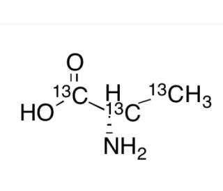 L-Alanine-13C3 (CAS 100108-77-8) - chemical structure image