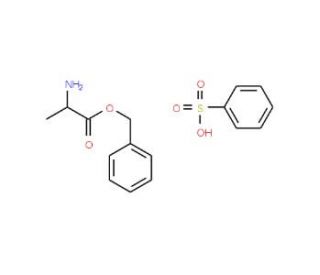 L-Alanine Benzyl Ester Benzenesulfonic Acid Salt (CAS 101399-43-3) - chemical structure image