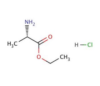 L-Alanine ethyl ester hydrochloride (CAS 1115-59-9) - chemical structure image