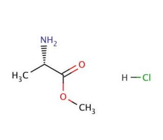 L-Alanine methyl ester hydrochloride (CAS 2491-20-5) - chemical structure image