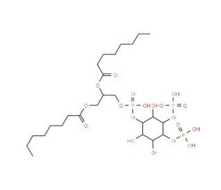 L-α-Phosphatidyl-D-myo-inositol 3,4-diphosphate, dioctanoyl - chemical structure image