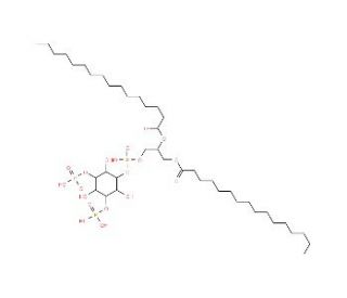L-&alpha;-Phosphatidyl-D-myo-inositol 3,5-diphosphate, dipalmitoyl - chemical structure image