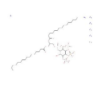 L-&alpha;-Phosphatidylinositol-3,4,5-trisphosphate, Dipalmitoyl-, Heptaammonium Salt - chemical structure image